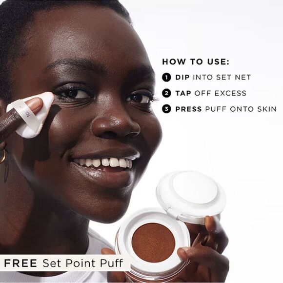 Tarte Caramel for deep skin tones Creaseless Setting Powder New - Picture 4 of 9